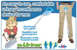 Urinary Incontinence Device for men 'Mr.Urinar'